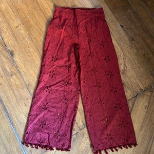 NWT Iconique Eyelet Pants Sz S